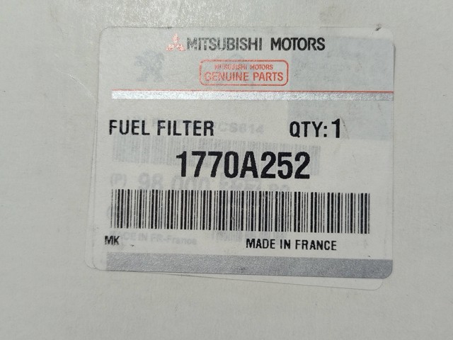 Filtro de combustível 1770A252 MITSUBISHI