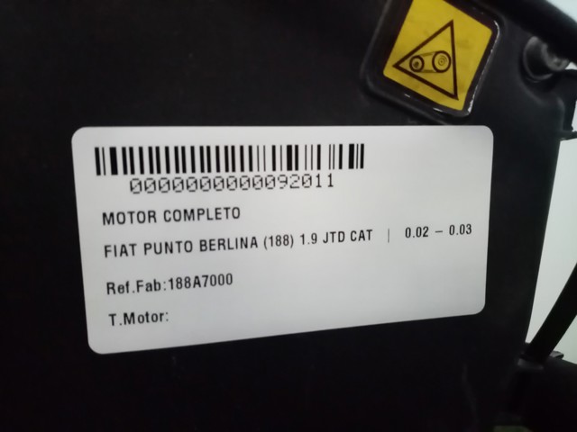 188A7000 Fiat/Alfa/Lancia