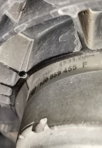 Ventilador elétrico de esfriamento montado (motor + roda de aletas) 1J0959455F VAG