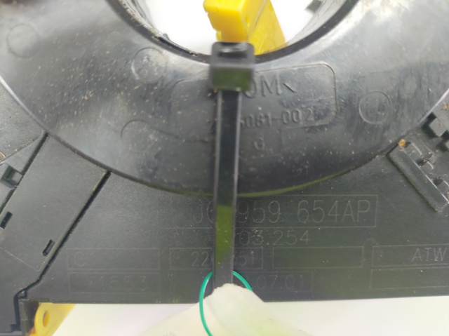 Anel AIRBAG de contato, cabo plano do volante 1J0959654AP VAG