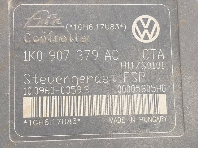 Unidade hidráulico de controlo ABS Volkswagen Golf 6 5K1