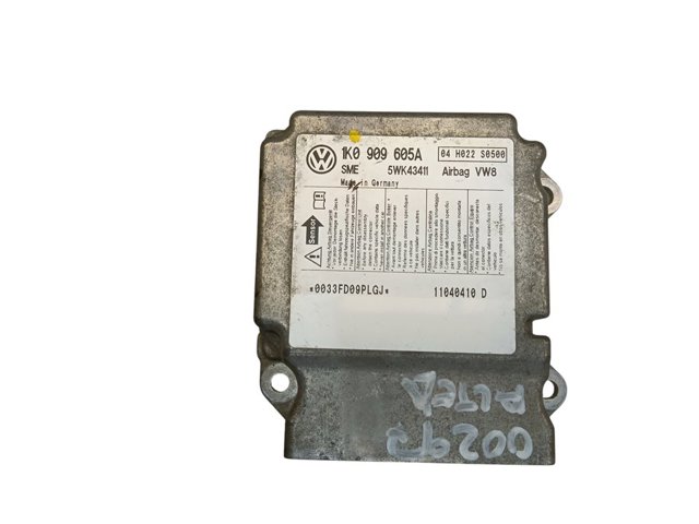 Módulo processador de controlo da bolsa de ar (Centralina eletrônica AIRBAG) 1K0909605A VAG