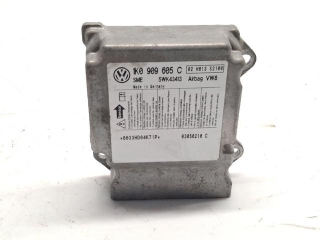 Módulo processador de controlo da bolsa de ar (Centralina eletrônica AIRBAG) 1K0909605C VAG