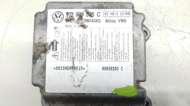 Módulo processador de controlo da bolsa de ar (Centralina eletrônica AIRBAG) 1K0909605C VAG