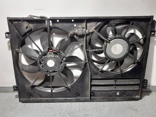 Ventilador elétrico de esfriamento montado (motor + roda de aletas) esquerdo 1K0959455FR VAG