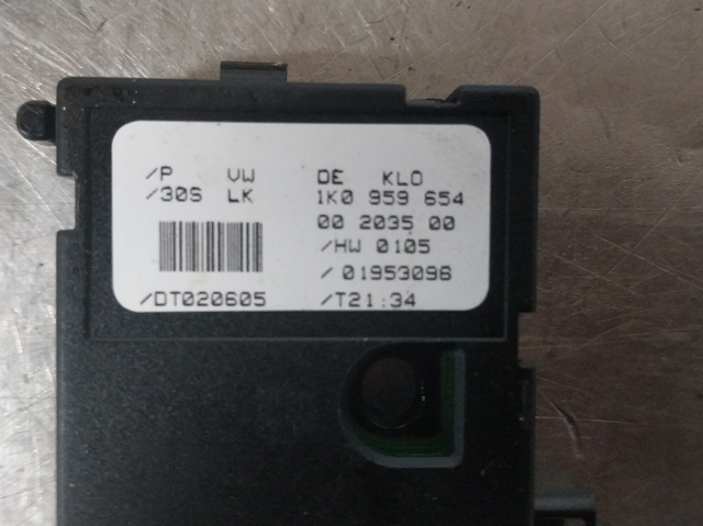 Sensor do ângulo de viragem do volante de direção 1K0959654 VAG