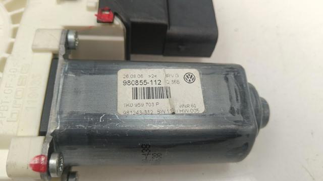 Motor de acionamento de vidro da porta traseira esquerda 1K0959703P VAG