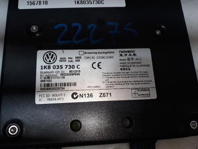 Unidade de controlo Bluetooth 1K8035730C VAG