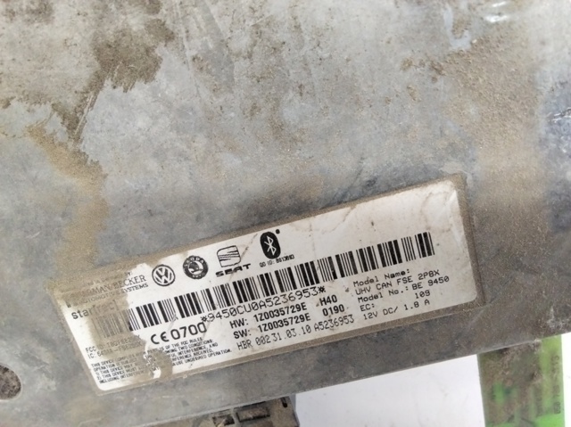 Unidade de controlo Bluetooth 1Z0035729E VAG
