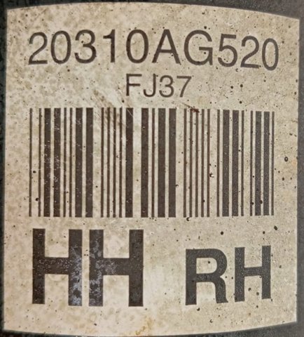 Amortecedor dianteiro direito 20310AG520 SUBARU