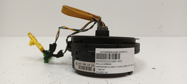 Anel AIRBAG de contato, cabo plano do volante 2034600149 MERCEDES