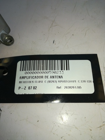 Reforçador do sinal de antena 2038201785 MERCEDES