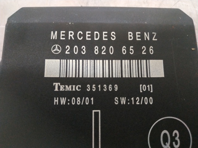 Módulo de conforto da porta traseira 2038206526 MERCEDES