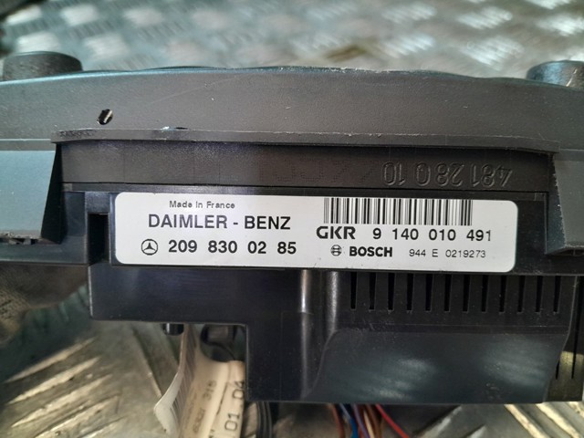 Unidade de controlo dos modos de aquecimento/condicionamento 2098300285 MERCEDES