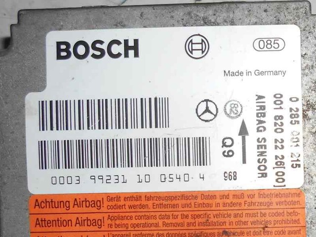 Cinto de segurança (AIRBAG) de condutor 2104600398 MERCEDES