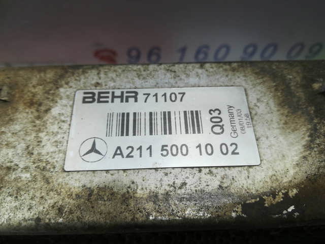 Radiador de intercooler 2115001002 MERCEDES