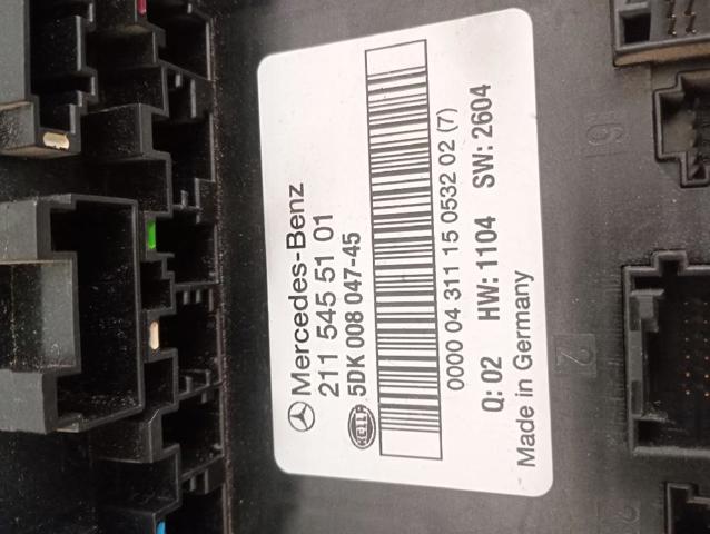 Unidade de controlo de sinais SAM 2115455101 MERCEDES