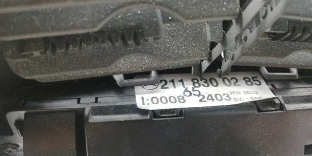 Unidade de controlo dos modos de aquecimento/condicionamento 2118300285 MERCEDES