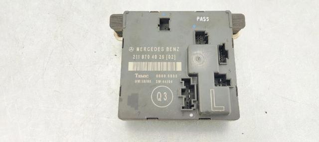 Módulo de conforto da porta traseira 2118704026 MERCEDES