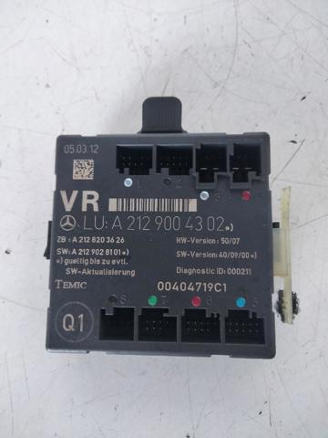 Módulo de conforto da porta dianteira 2129004302 MERCEDES