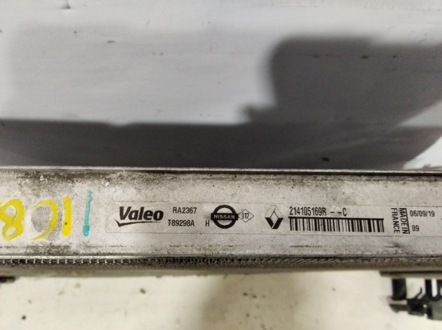 Radiador de esfriamento de motor 214105169R RENAULT