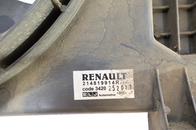 Difusor do radiador de esfriamento, montado com motor e roda de aletas 214819914R RENAULT