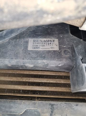 Difusor do radiador de esfriamento, montado com motor e roda de aletas 214819914R RENAULT