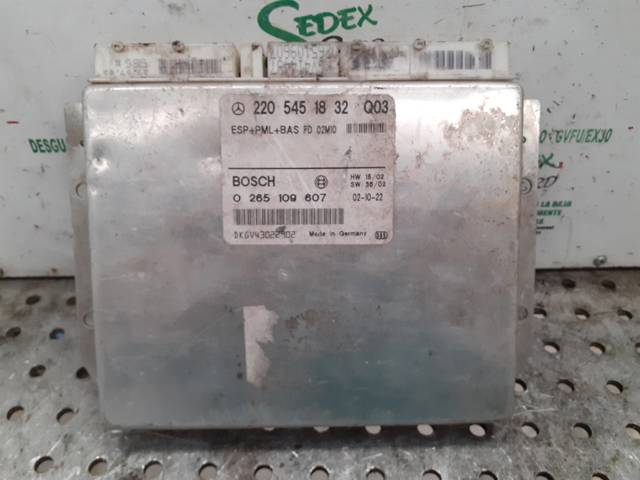 Unidade de controlo ESP 2205451832 MERCEDES