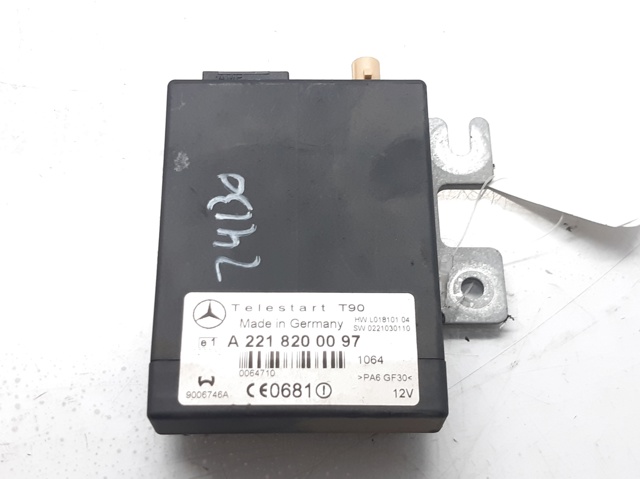 Módulo de controle (ECU) do aquecedor auxiliar 2218200097 MERCEDES