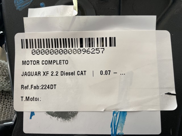 Motor montado 224DT JAGUAR