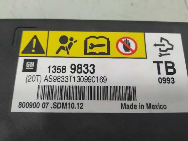 Módulo processador de controlo da bolsa de ar (Centralina eletrônica AIRBAG) 22922716 OPEL
