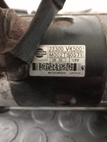 Motor de arranco 23300VK500 NISSAN