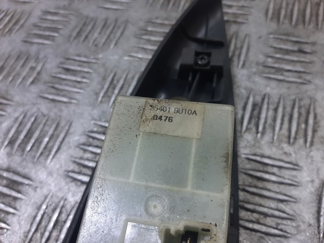 Unidade de botões dianteira esquerda de controlo de elevador de vidro 254019U10A NISSAN
