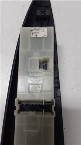 Unidade de botões dianteira esquerda de controlo de elevador de vidro 254019U10A NISSAN