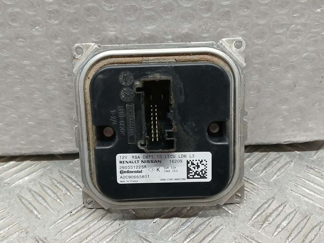 Módulo de direção (Centralina eletrônica) das luzes 260551225R RENAULT