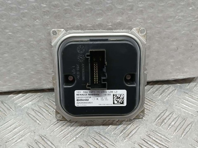 Módulo de direção (Centralina eletrônica) das luzes 260551225R RENAULT