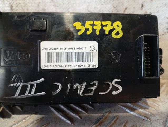 Unidade de controlo dos modos de aquecimento/condicionamento 275100026R RENAULT