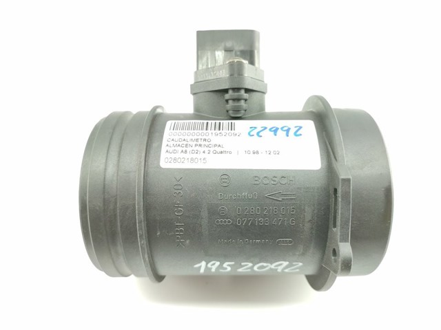 Sensor de fluxo (consumo) de ar, medidor de consumo M.A.F. - (Mass Airflow) 280218015 VAG