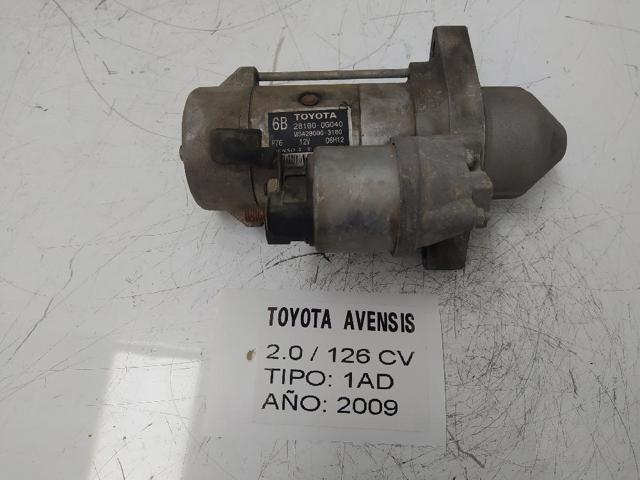 Motor de arranco 281000G040 TOYOTA