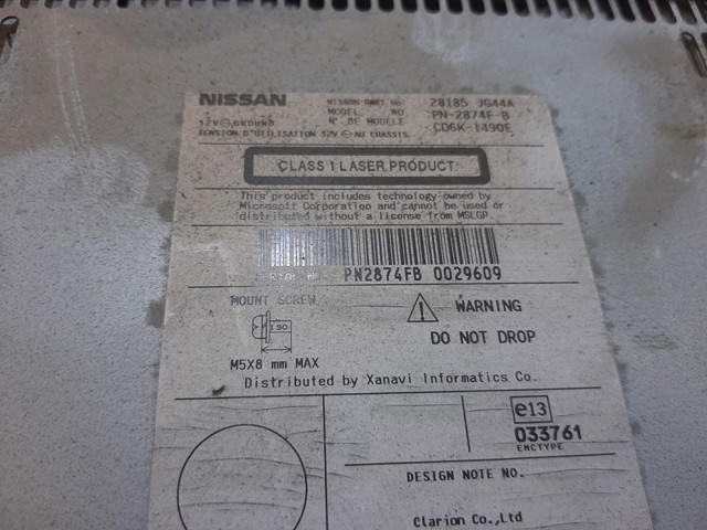28185JG44A Nissan/Infiniti