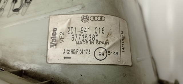 Luz direita 2D1941016 VAG