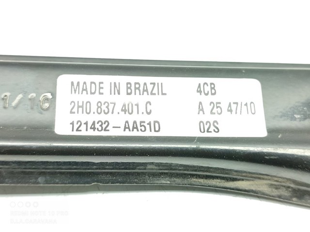 Mecanismo de acionamento de vidro da porta dianteira esquerda para Volkswagen AMAROK 2HA, 2HB, S1B, S6B, S7A, S7B