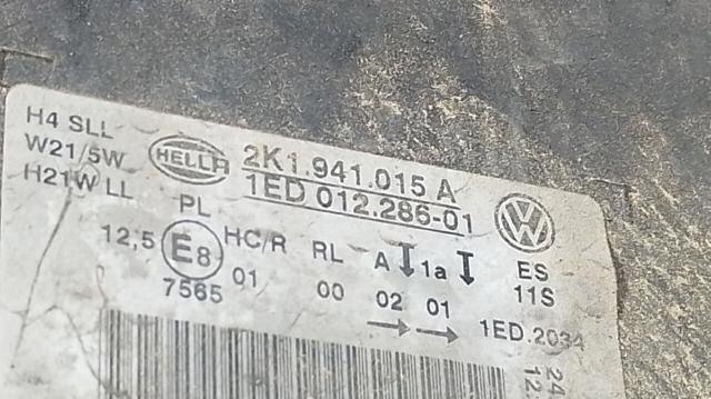 Luz esquerda 2K1941015A VAG