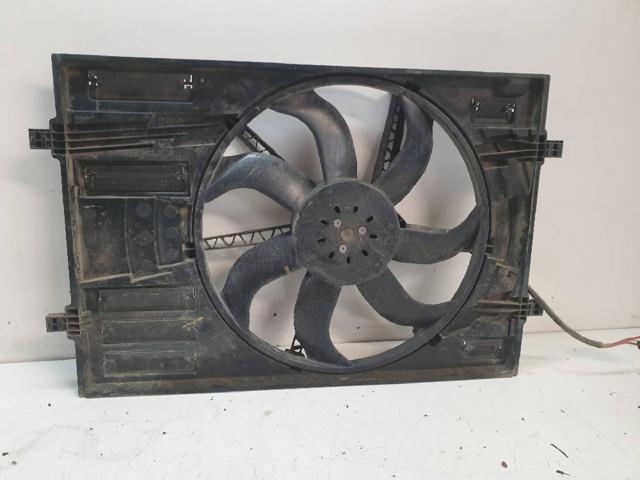 Ventilador elétrico de esfriamento montado (motor + roda de aletas) 2Q0121203K VAG