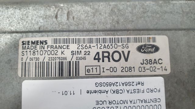 2S6A12A650SG Ford
