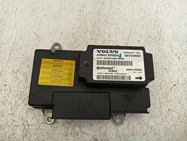 Módulo processador de controlo da bolsa de ar (Centralina eletrônica AIRBAG) 30724652 VOLVO