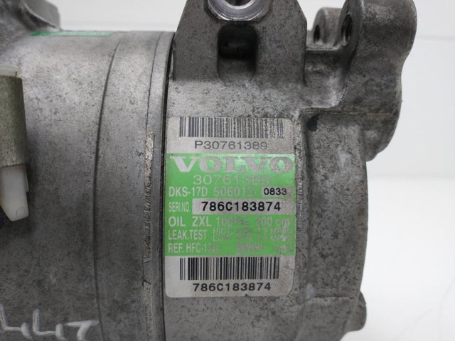 Polia do compressor de aparelho de ar condicionado 30761389 VOLVO