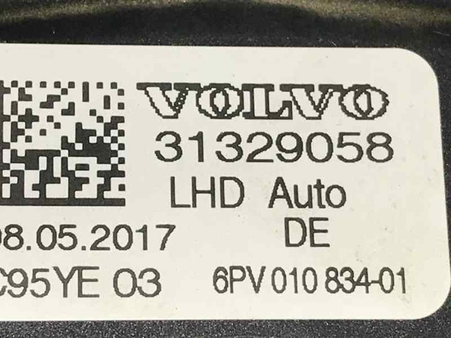 Pedal de gás (de acelerador) 31329058 VOLVO