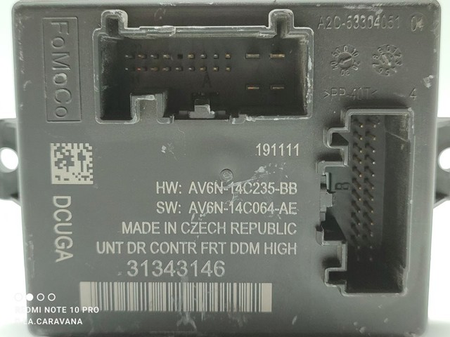 Módulo de conforto da porta dianteira 31343146 VOLVO