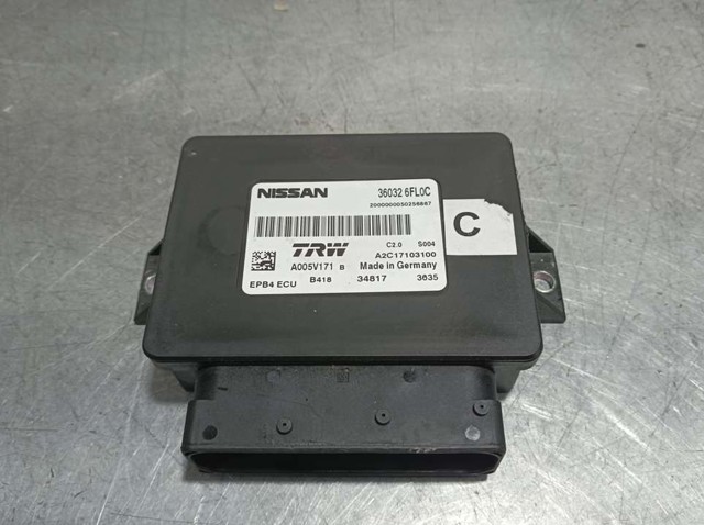 Unidade de controlo (módulo) do freio de estacionamento eletromecânico 360326FL0C NISSAN